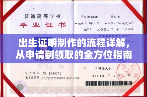 邹城出生证明制作的流程详解，从申请到领取的全方位指南